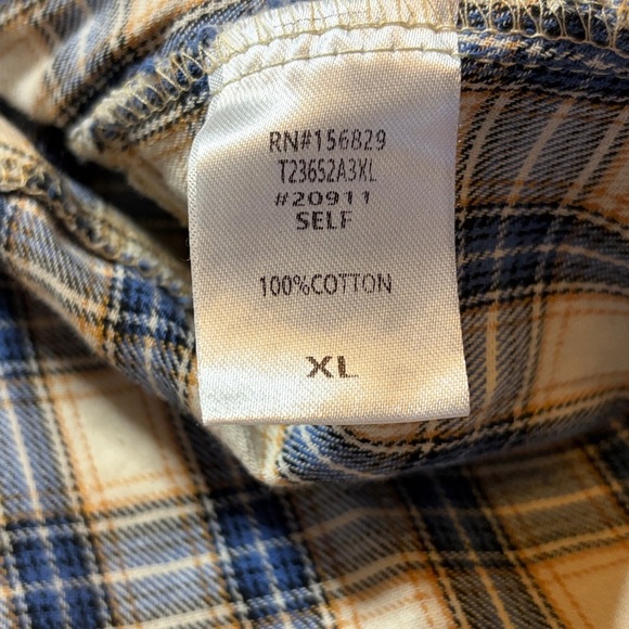 Plaid Button-Up Shirt - Size XL - Picture 8 of 10